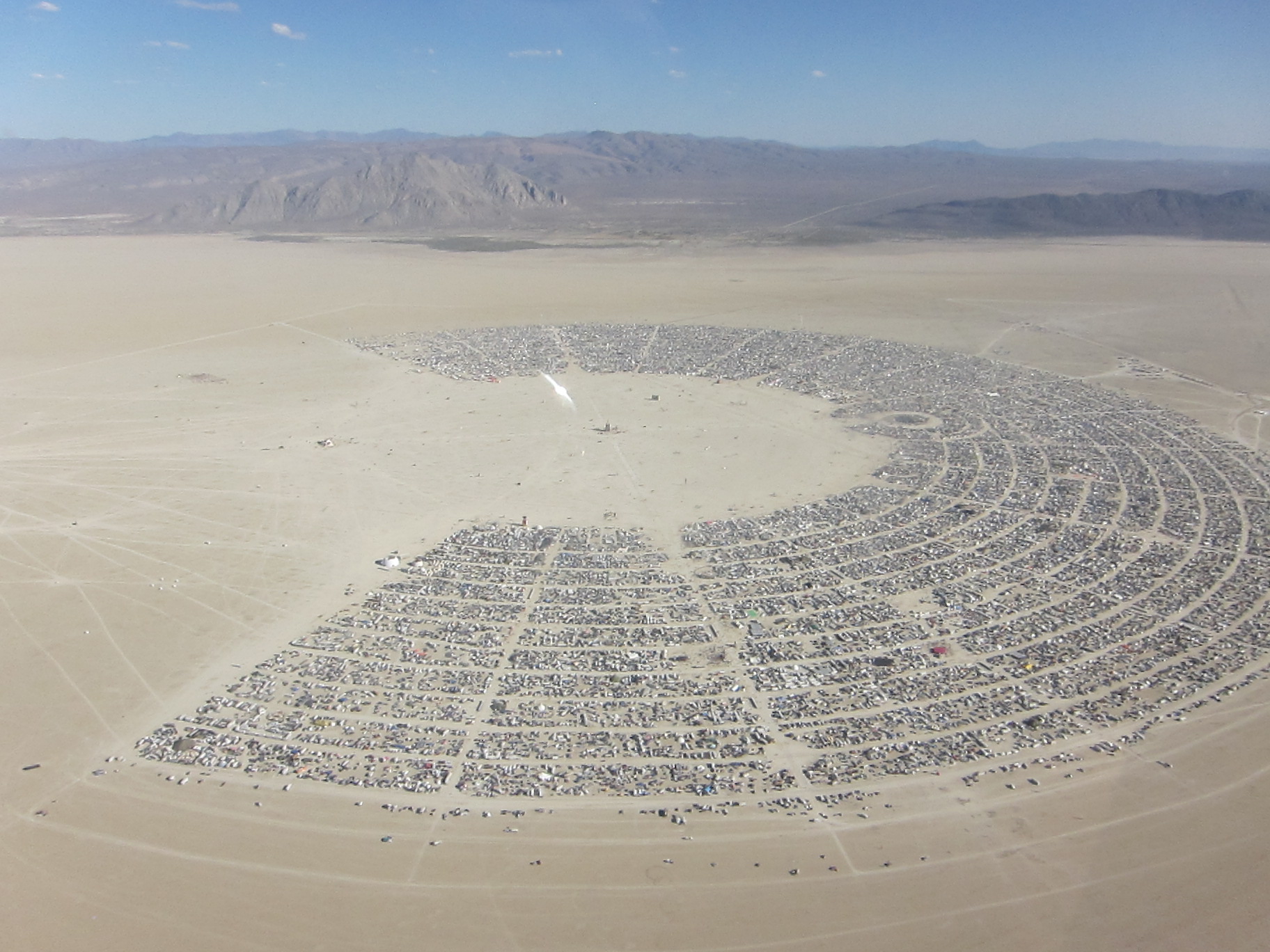 Burning man site