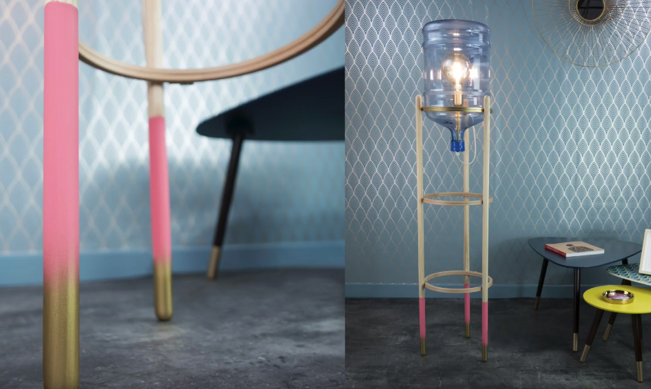 lampadaire bonbonne
