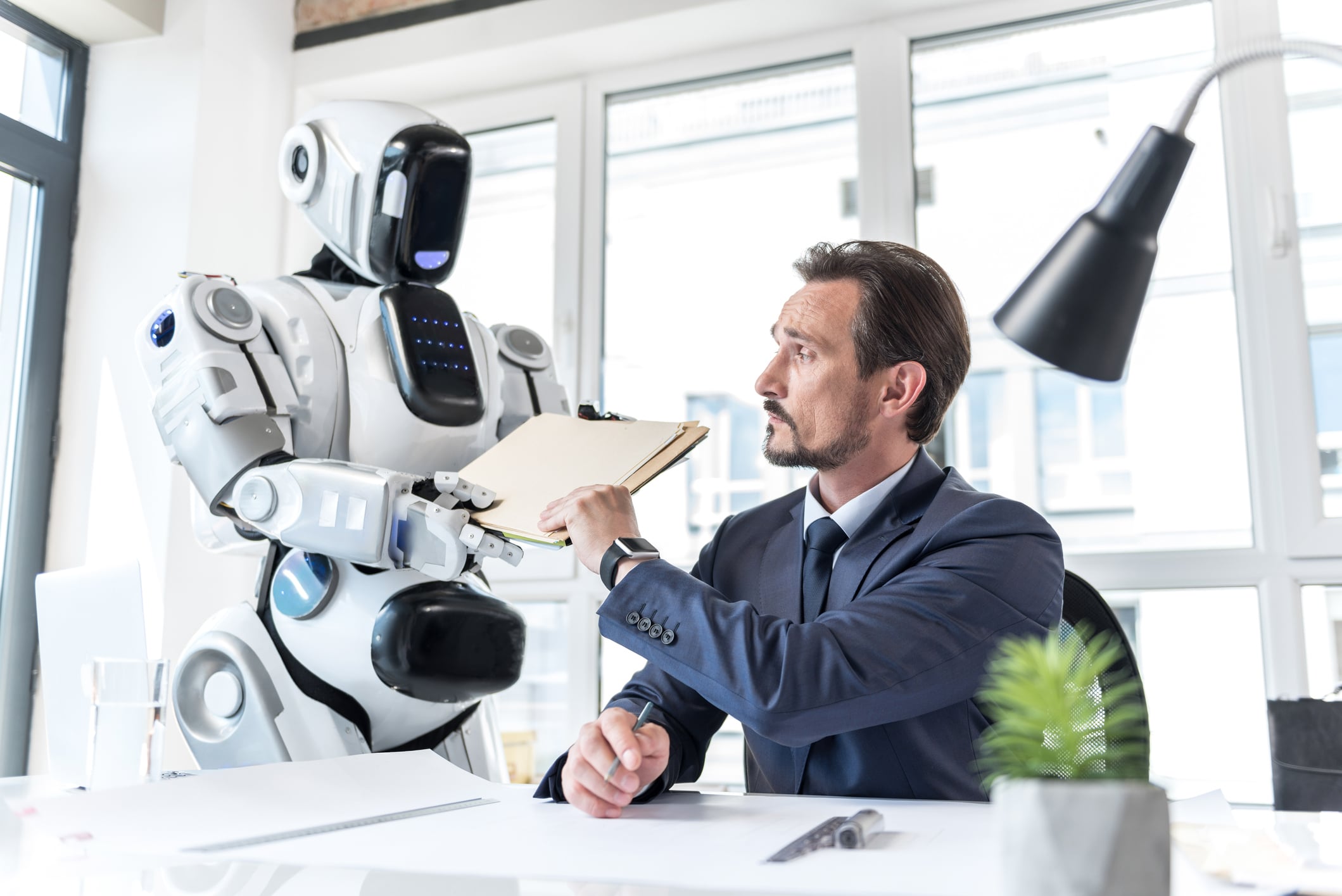 robot au travail