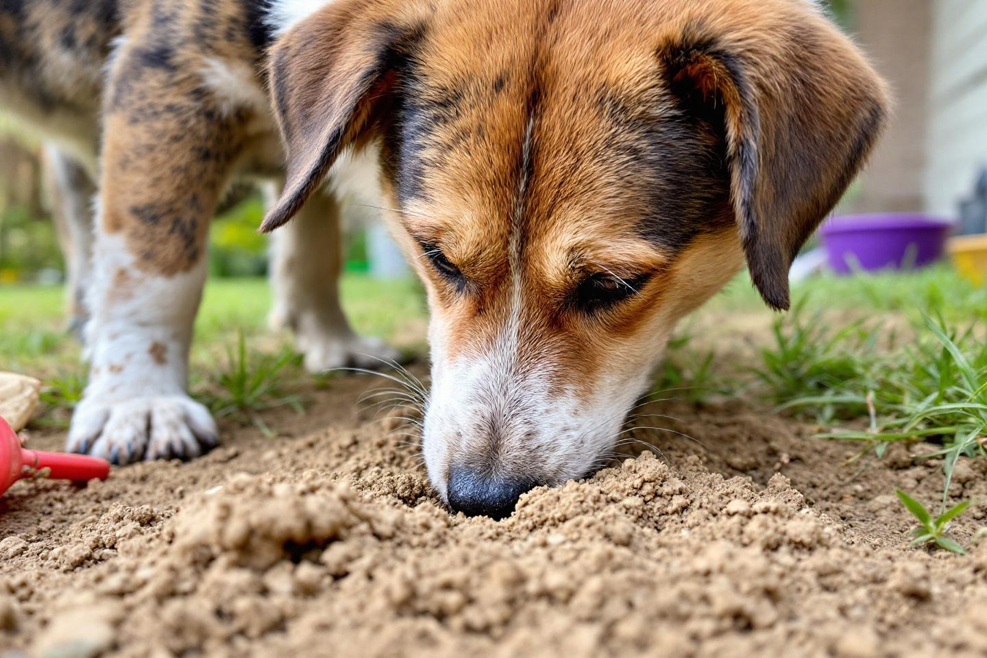 Pourquoi mon chien grignote-t-il de la terre au jardin ?