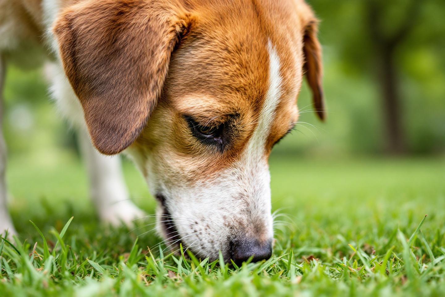 Faut-il s’inquiéter si son chien mange de l’herbe pendant la balade ?