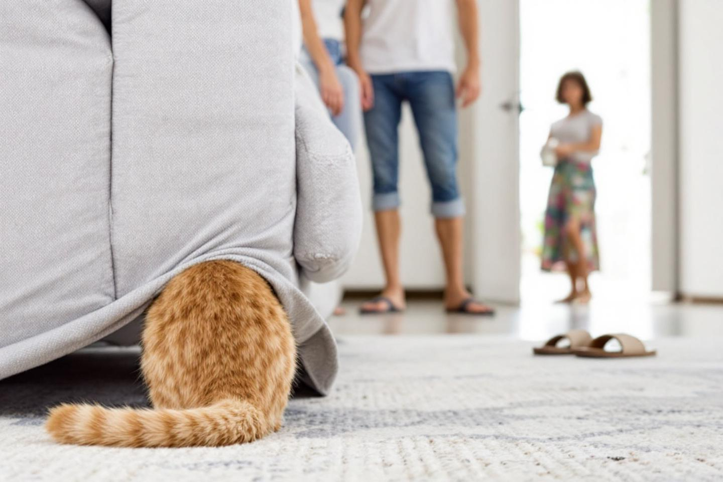Pourquoi tant de chats se cachent-ils face aux invités et faut-il s’en inquiéter ?