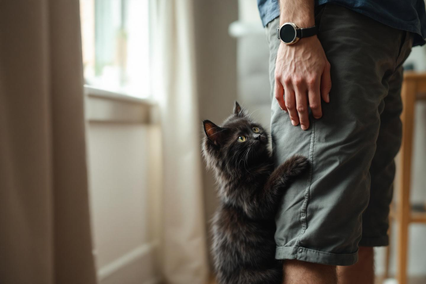 Pourquoi votre chat vous colle-t-il autant à la maison ? Un signe d’attachement ou d’angoisse ?