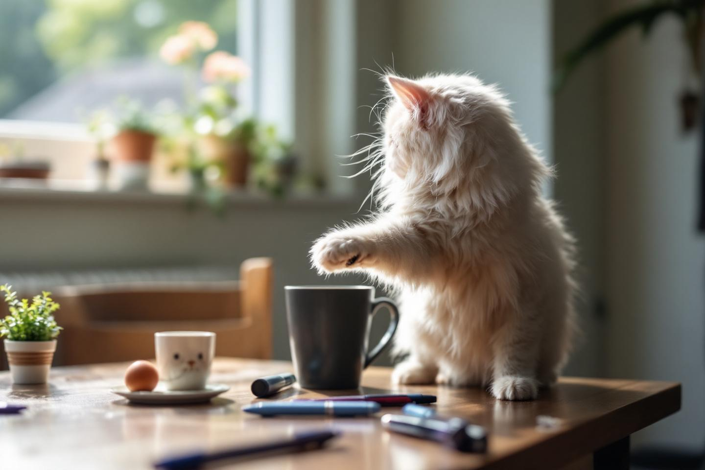 Votre chat fait-il exprès de tout faire tomber ? Ce que cache vraiment ce drôle de manège