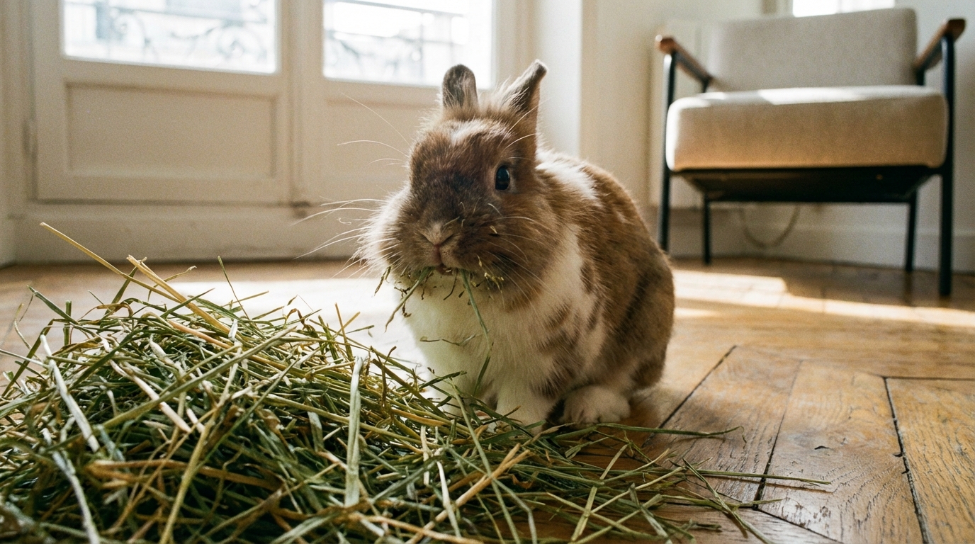 Pourquoi un lapin nain en bonne santé grignote-t-il sans interruption ?