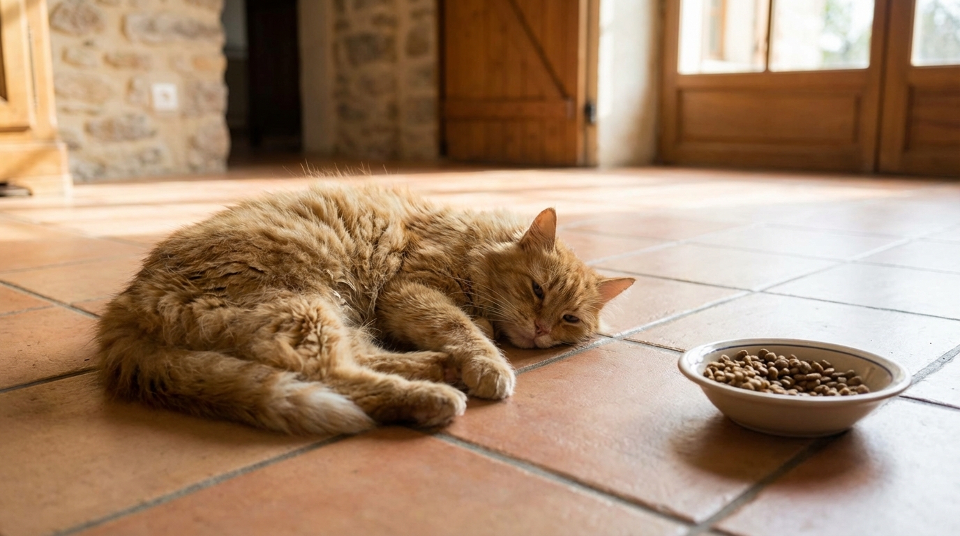 Comment reconnaître les signes physiques irréversibles de l’agonie chez le chat ?