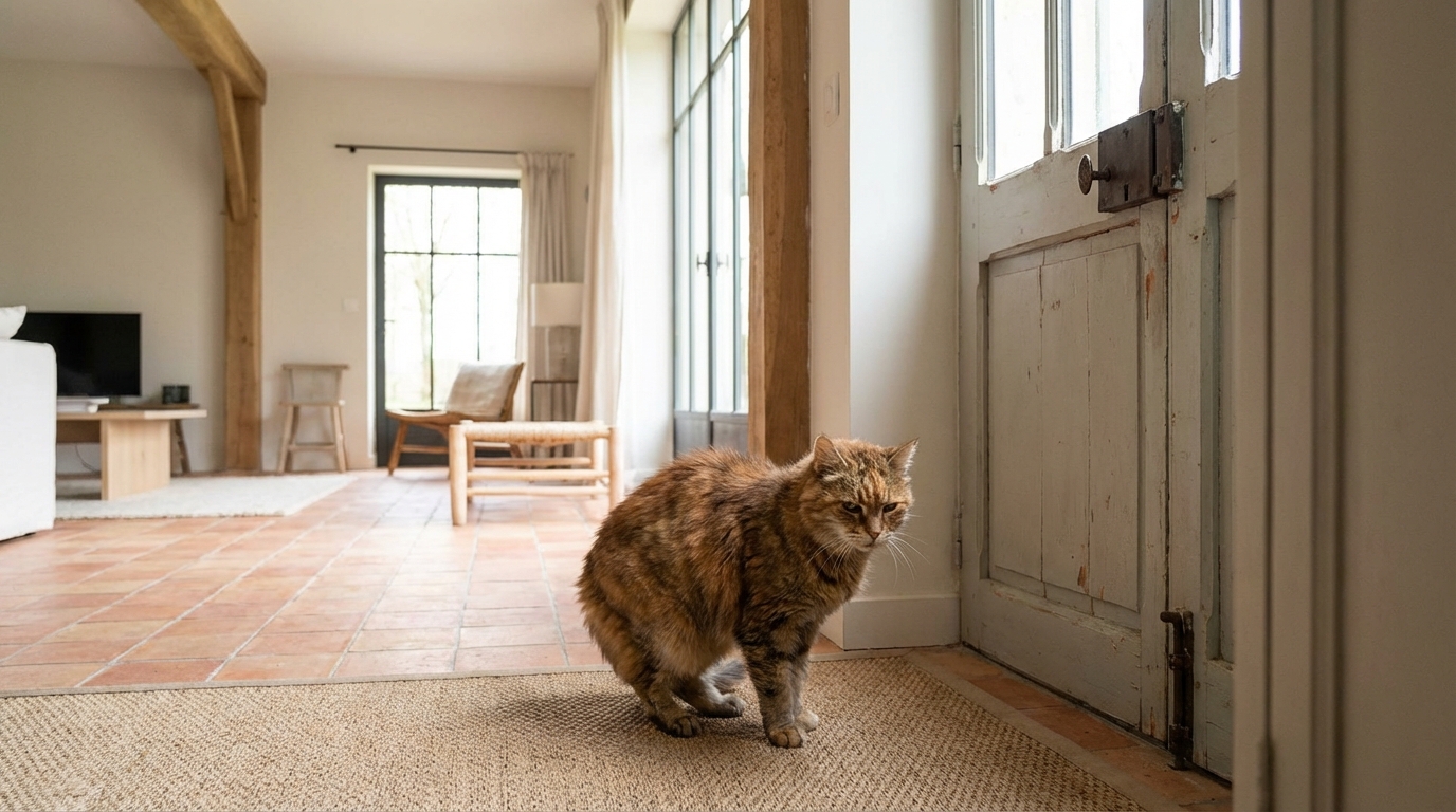 Pourquoi est-il impossible de fermer une porte sans éveiller immédiatement les soupçons de votre chat