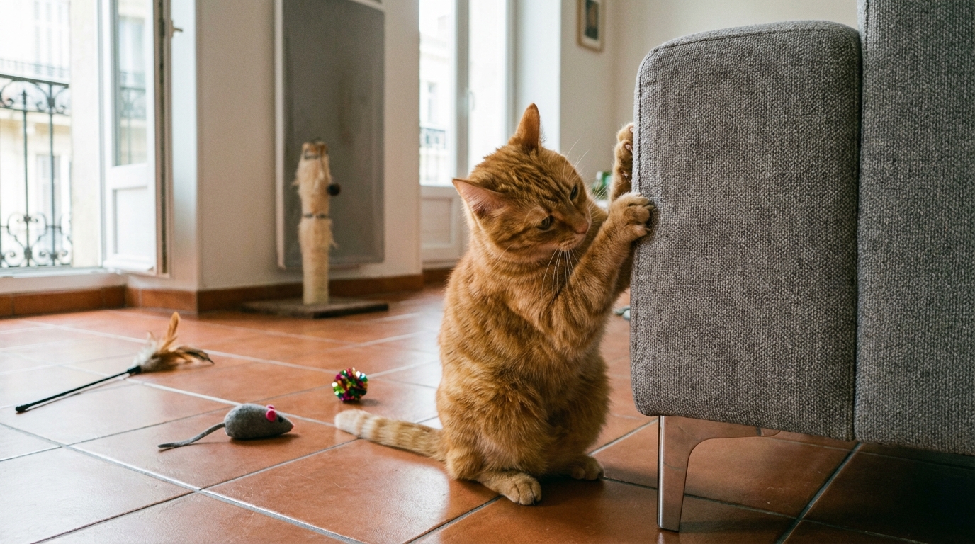 Pourquoi votre chat détruit-il vos affaires alors qu’il a ses propres jouets ?