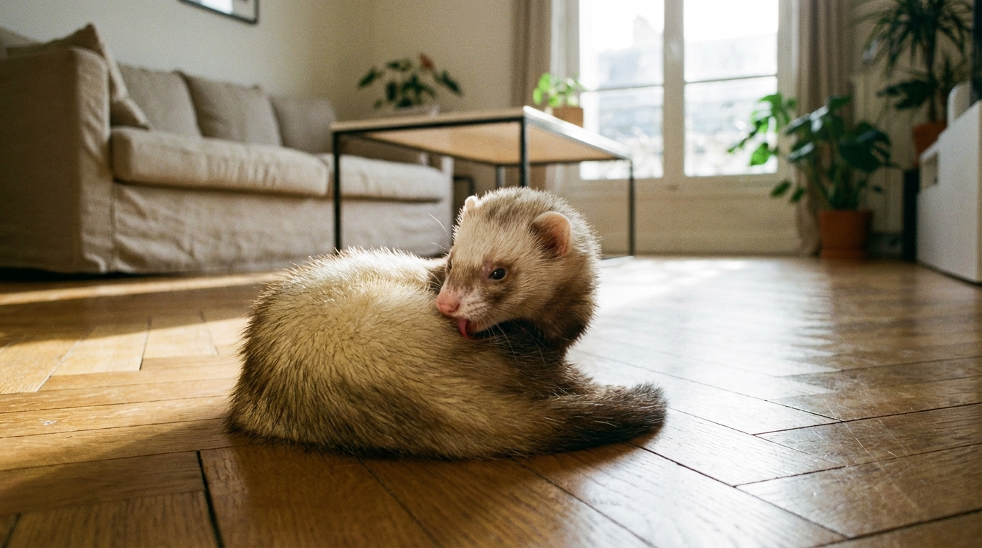 D’où vient vraiment l’odeur caractéristique du furet, et pourquoi même les bains n’y changent rien ?