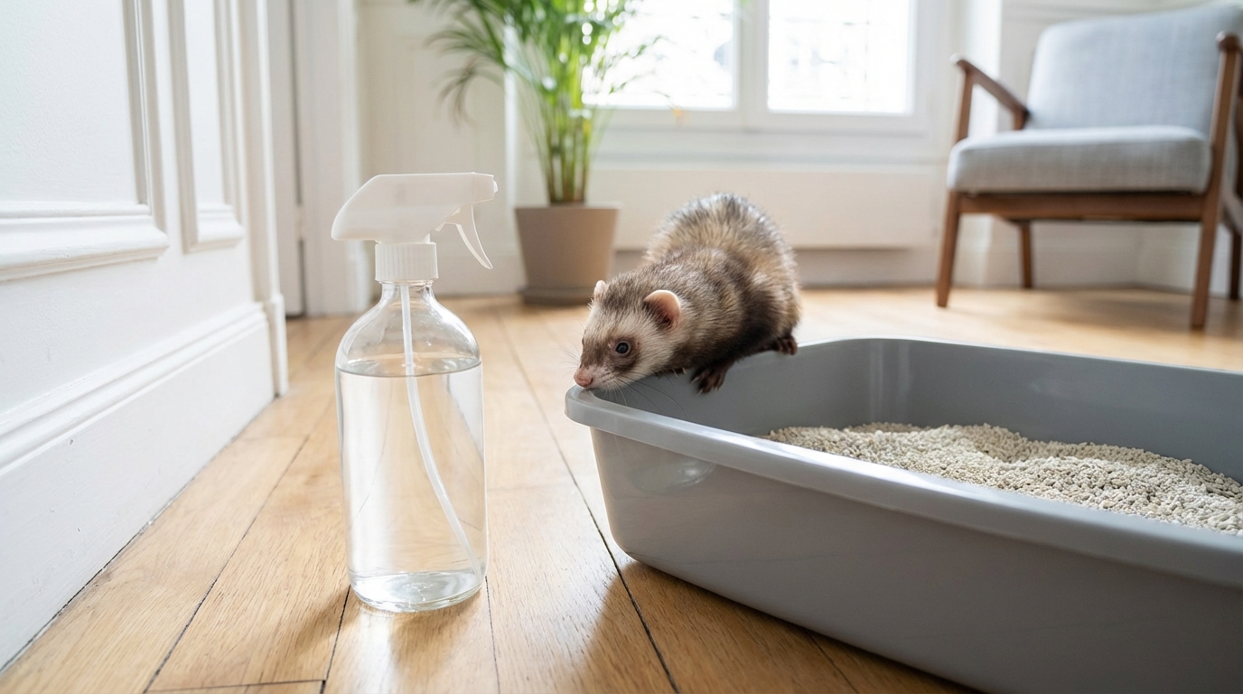 Pourquoi le produit que vous utilisez pour la litière de votre furet peut lui détruire l’estomac