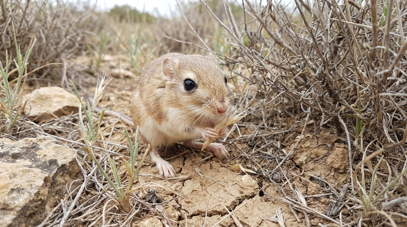 Menacé de perdre son fragile refuge végétal, cet habitant méconnu des déserts nord-américains parvient à traverser toute son existence sans jamais chercher la moindre goutte d’eau
