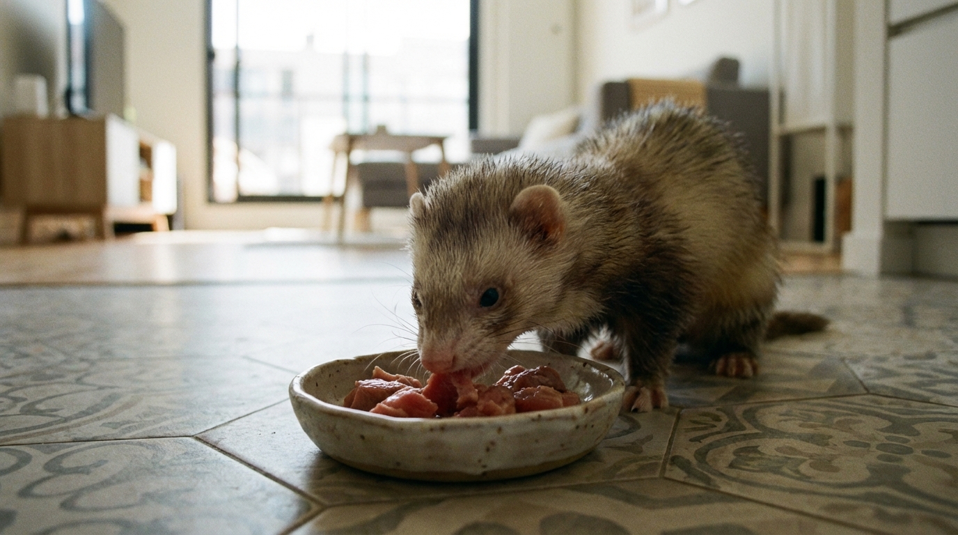Pelage terne du furet : ce n’est pas toujours une maladie, mais une erreur que beaucoup de maîtres font sans le savoir