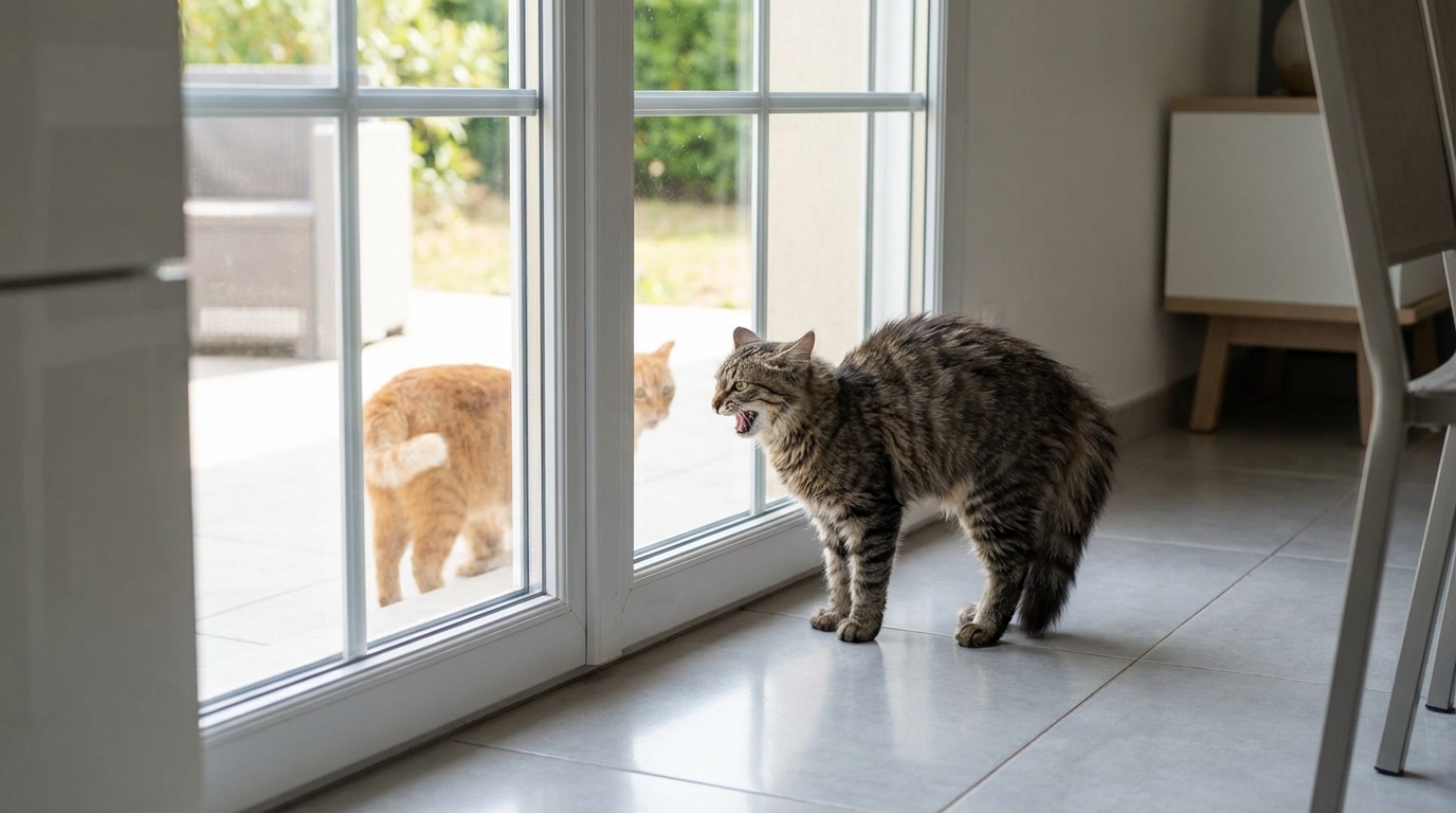 Pourquoi votre chat perçoit-il le félin d’à côté comme son pire ennemi et comment mettre fin aux hostilités ?