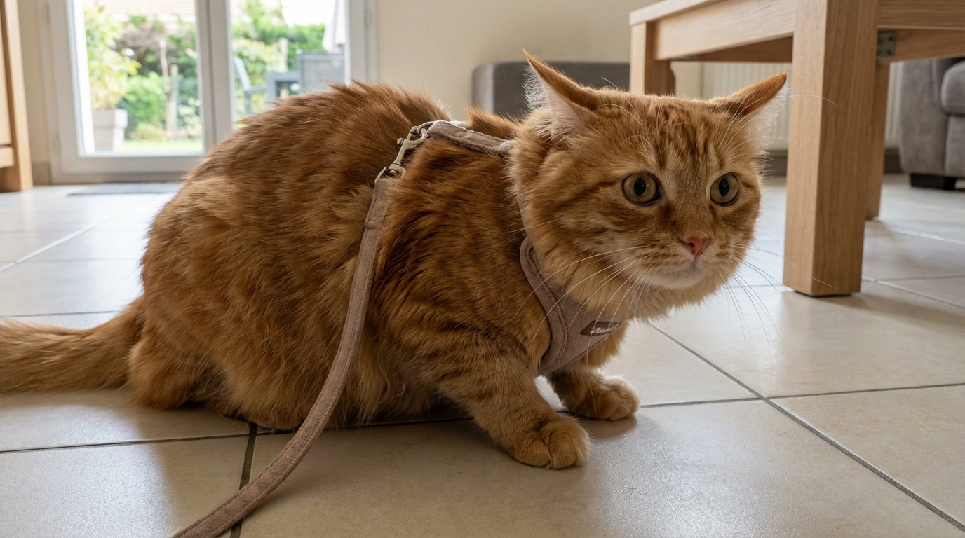 Pourquoi la promenade en laisse n’est pas toujours le cadeau que l’on croit faire à son chat
