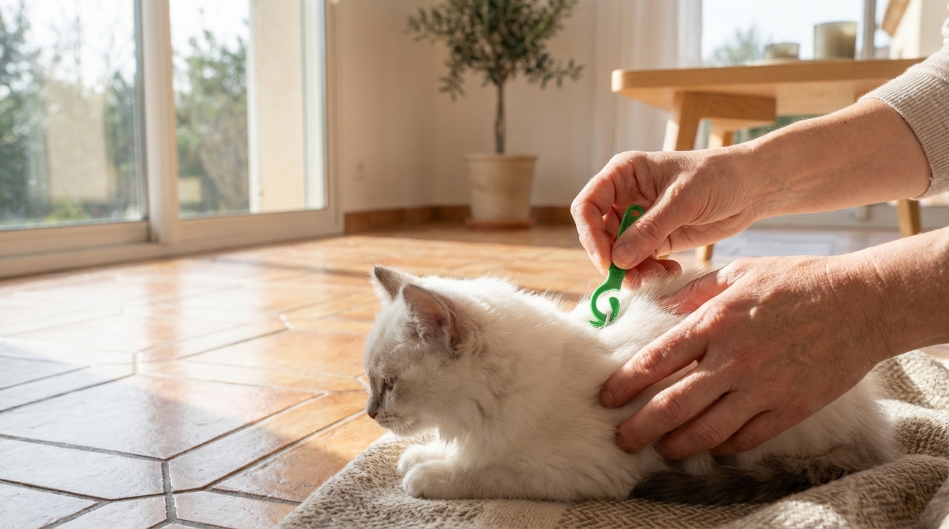 Tique sur votre chat : ce geste que 8 propriétaires sur 10 font en premier aggrave tout