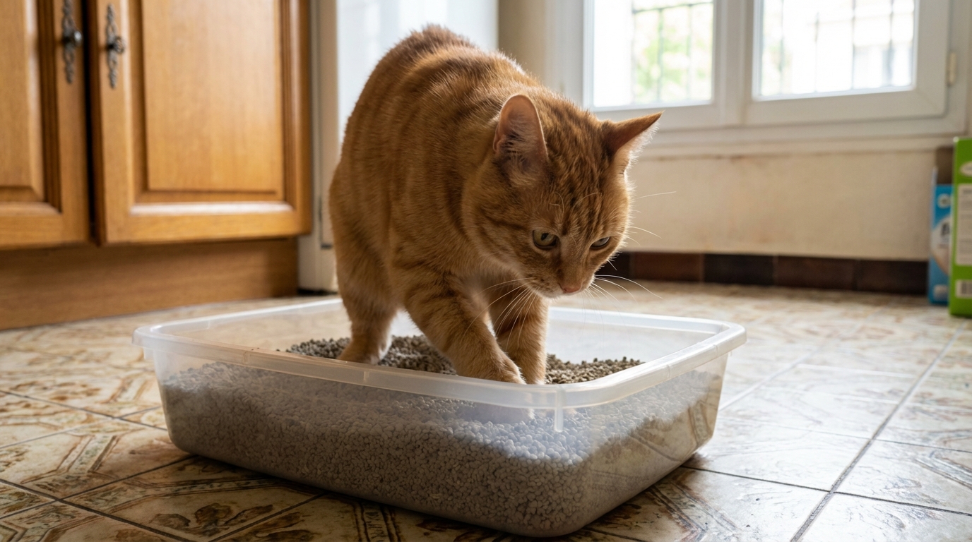 Pourquoi votre chat passe-t-il de longues minutes à creuser sa litière sans jamais y faire ses besoins ?