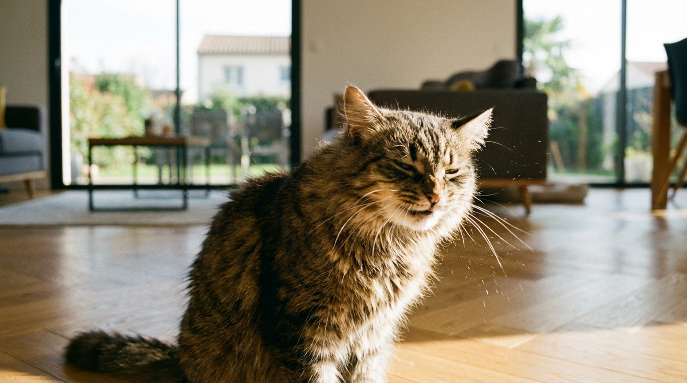 Pourquoi votre chat éternue-t-il à répétition et à quel moment faut-il vraiment s’en inquiéter ?