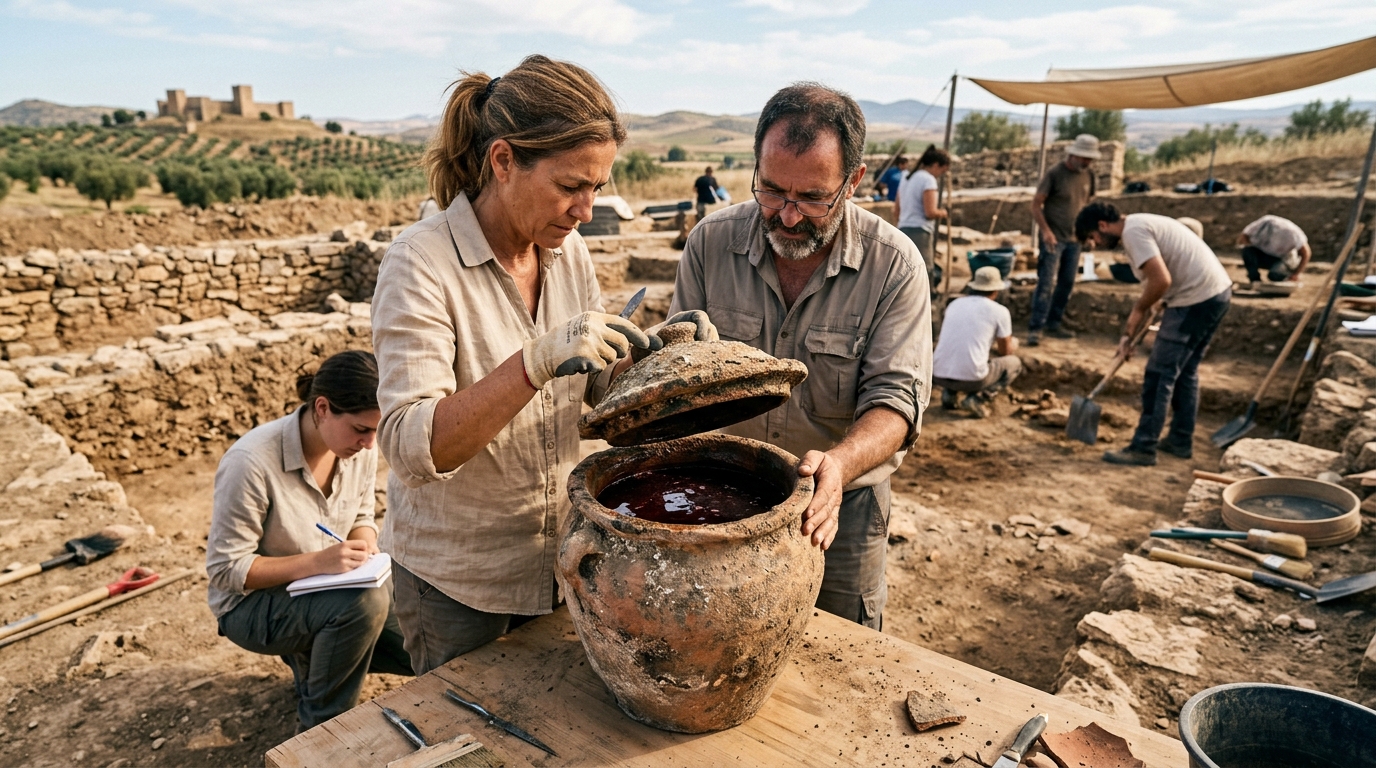 Des archéologues ouvrent une urne romaine en Andalousie et trouvent 5 litres d’un liquide vieux de 2000 ans
