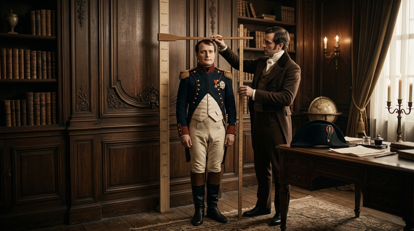 Fini le mythe de Napoléon riquiqui : son valet avait pourtant noté sa vraie taille