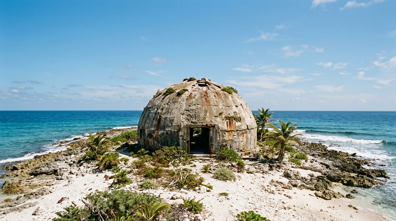 Au milieu du Pacifique repose depuis 1980 un dôme de béton que personne ne surveille plus vraiment