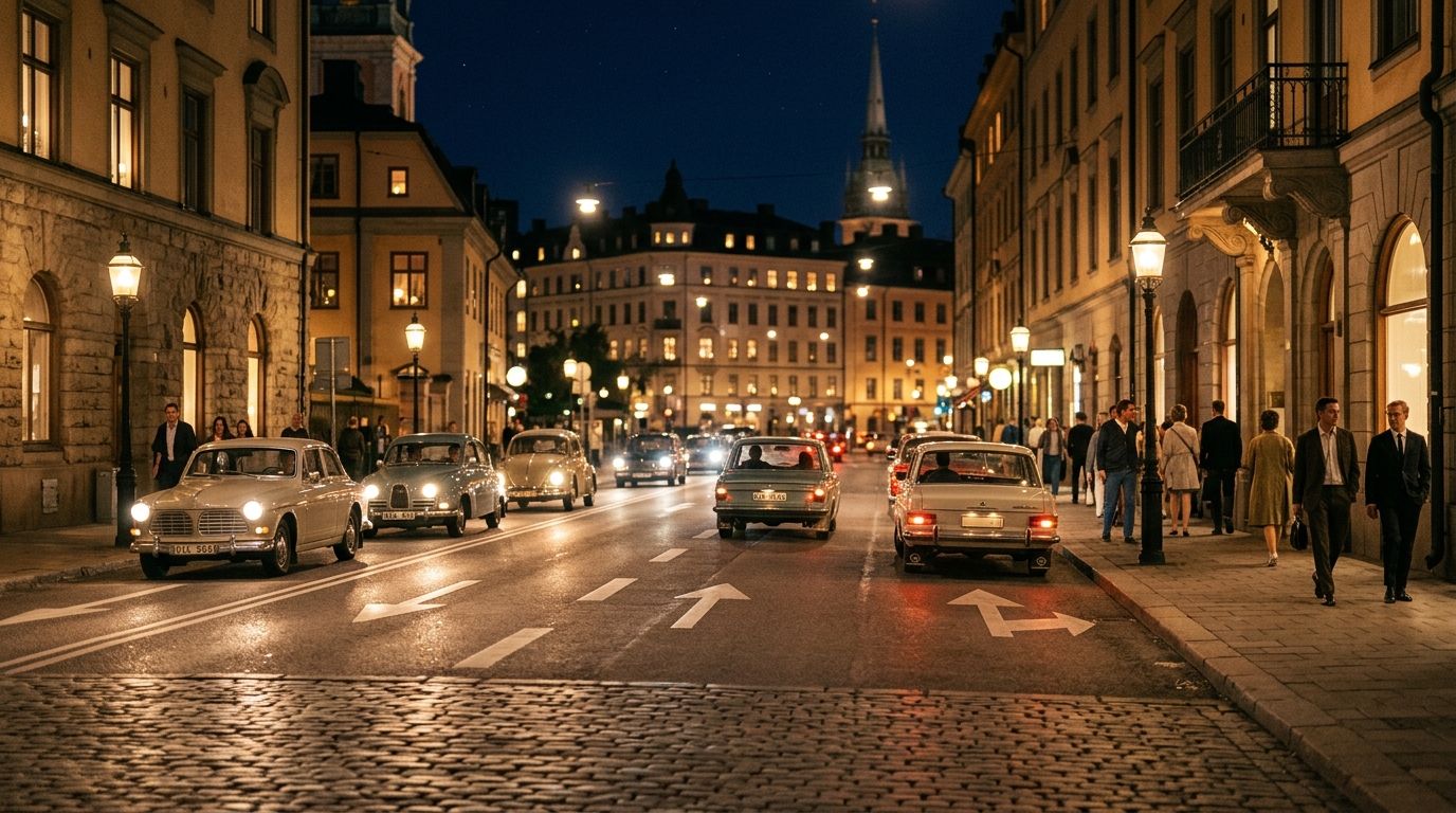 La Suède a fait basculer tous ses automobilistes en une nuit de 1967 et presque personne n’a eu d’accident