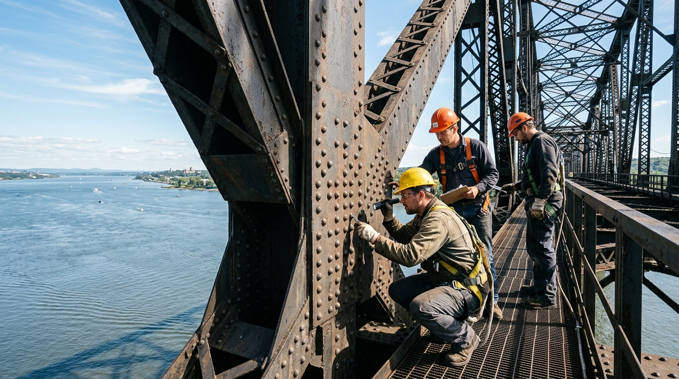 Les ouvriers du pont de Québec entendaient toujours les rivets craquer avant midi : la raison refait surface