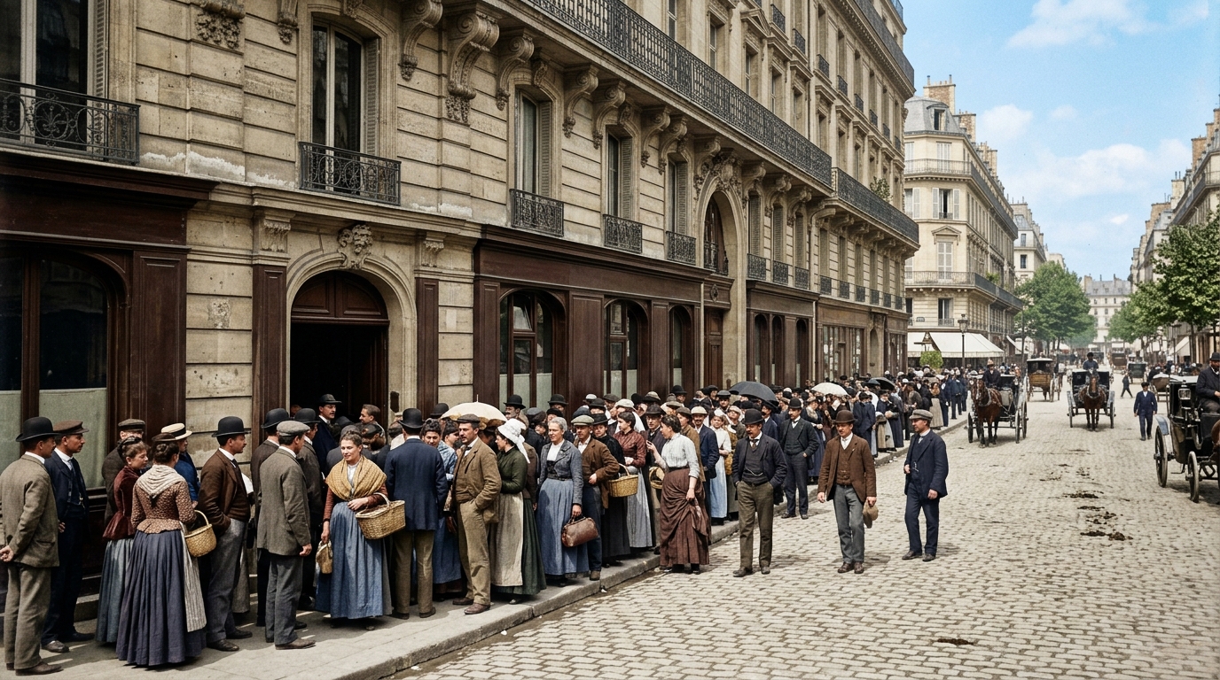 Les Parisiens faisaient la queue devant ce bâtiment chaque dimanche jusqu’en 1907 : la raison oubliée refait surface