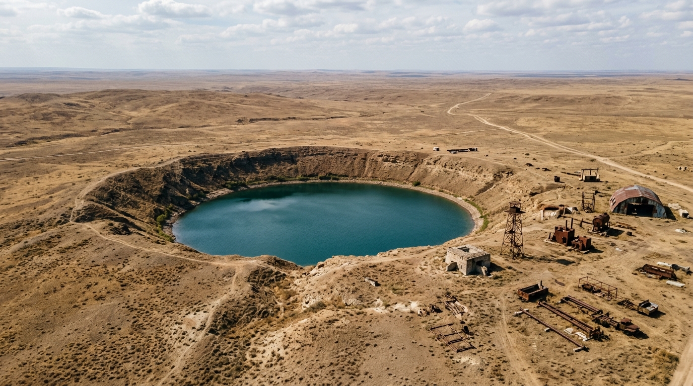 Les Soviétiques ont creusé ce lac kazakh en une seconde en 1965 : la raison refait surface soixante ans plus tard