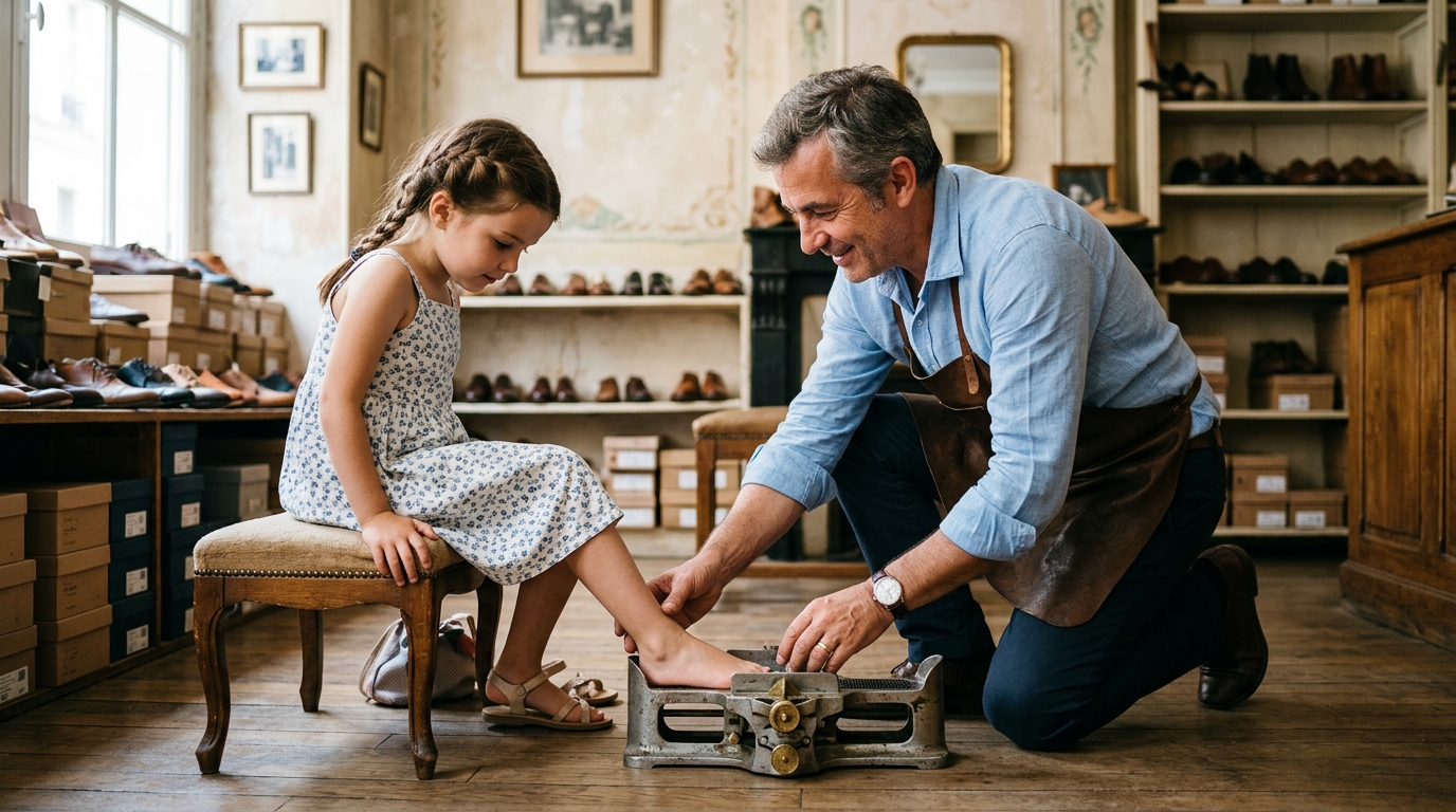 Les vendeurs de chaussures glissaient toujours les pieds des enfants dans une drôle de machine : la raison refait surface