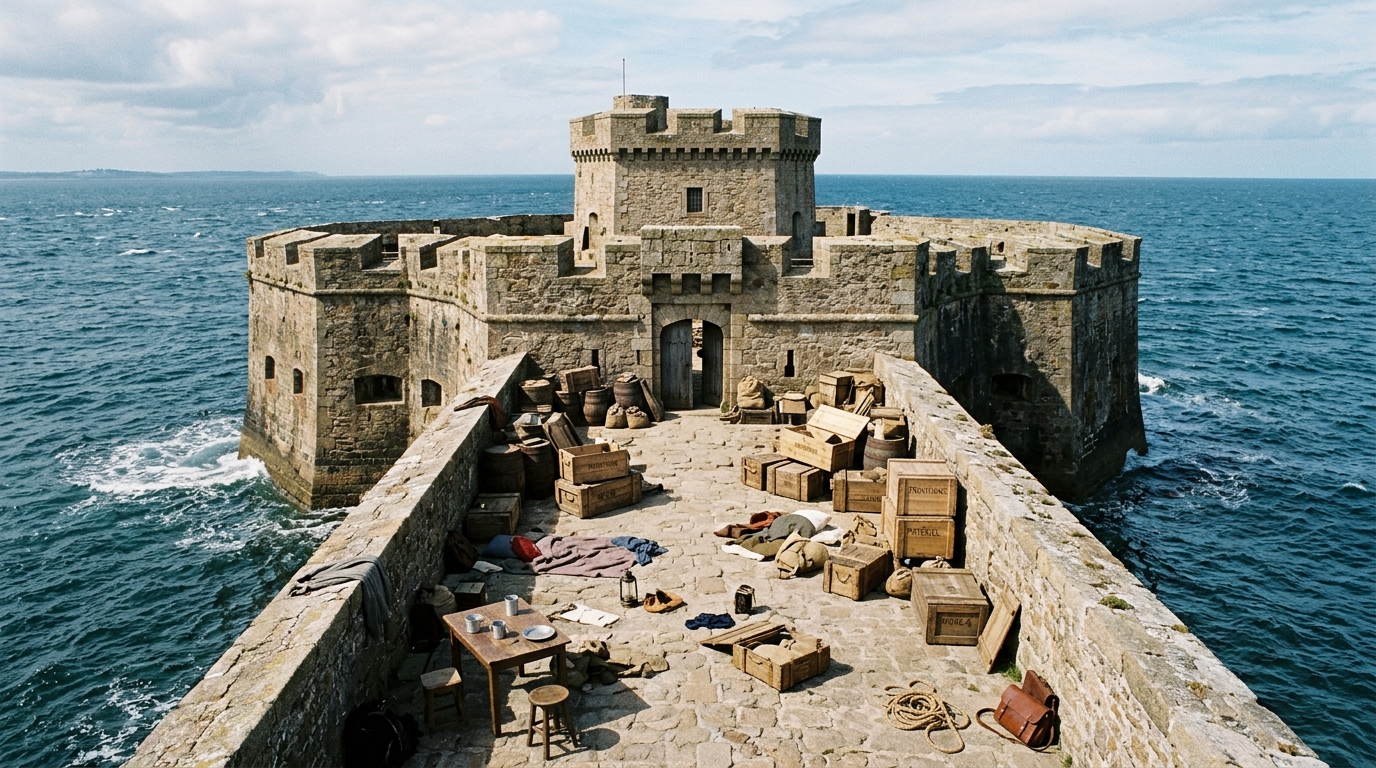 Les soldats de ce fort en pleine mer ont plié bagage en quelques jours et ce n’était pas à cause des bombardements
