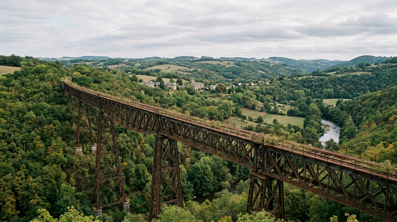 Plus personne ne prend ce train en Aveyron : le géant de fer de 1902 qui enjambe encore la vallée